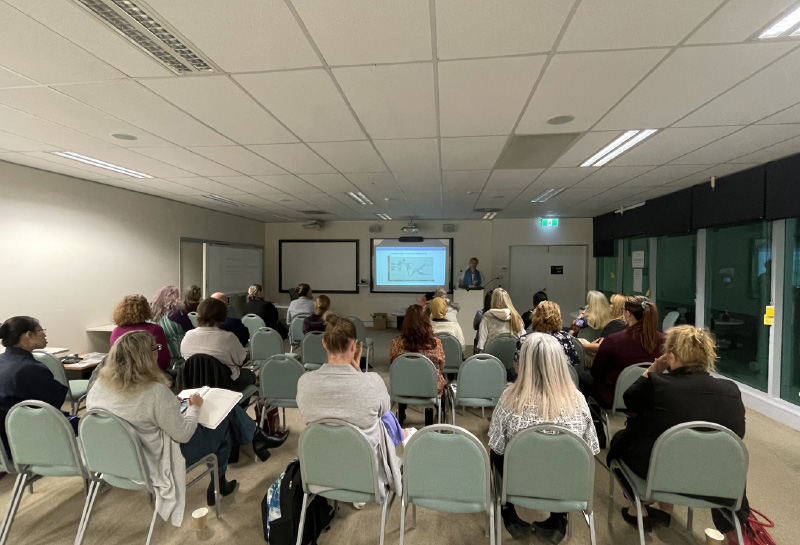 Logan practitioners attended the Birdie’s Tree – Supporting babies and young children through natural disasters and disruptive events meeting. Image: MSAMHS