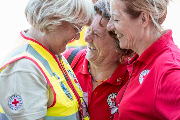 Red Cross volunteers