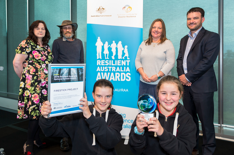 The firestick project won the schools award at the 2018 Resilient Australia awards