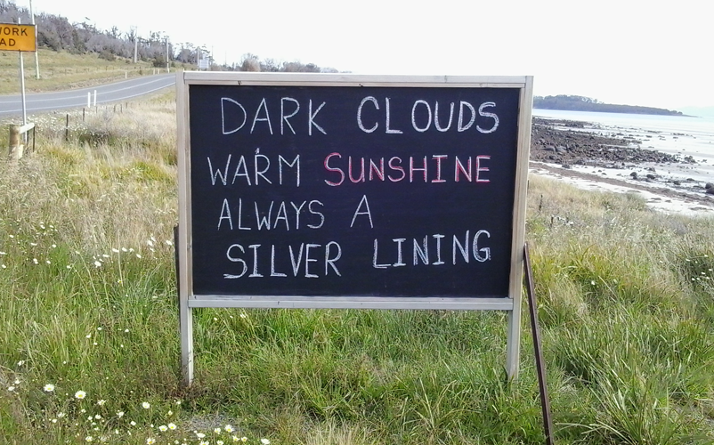 Sign on the highway towards the bushfire-ravaged area. Image: Fiona Jennings