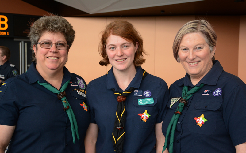 L-R: Jane Hamilton, Sarah Hamilton and Barb de la Hunty. Image: Australian Institute for Disaster Resilience