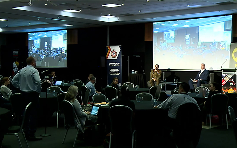 The conference was a hybrid event combining face-to-face and online elements. Image: Australian and New Zealand Disaster and Emergency Management Conference